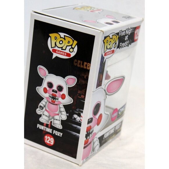 Funko Pop Games FNAF Funtime Foxy Best Buy Flocked #129 Five Nights at Freddys - Picture 5 of 6